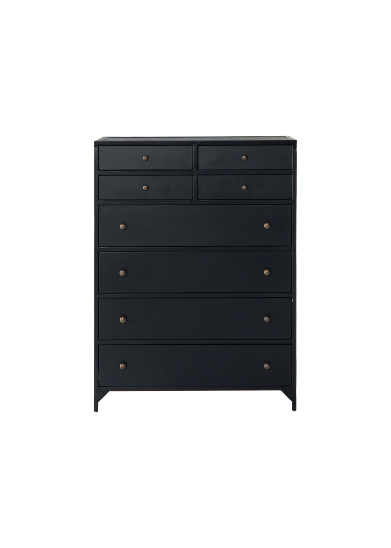 black tall dresser Flor 8 Drawer – Lolointeriors Black Maxi Dresses - giving you enough space. DressesJune2026 Size:Custom Size(Leave your size at
