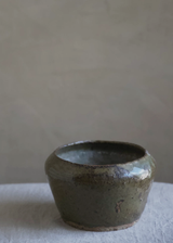 Green Stoneware Vase