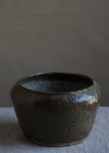 Green Stoneware Vase