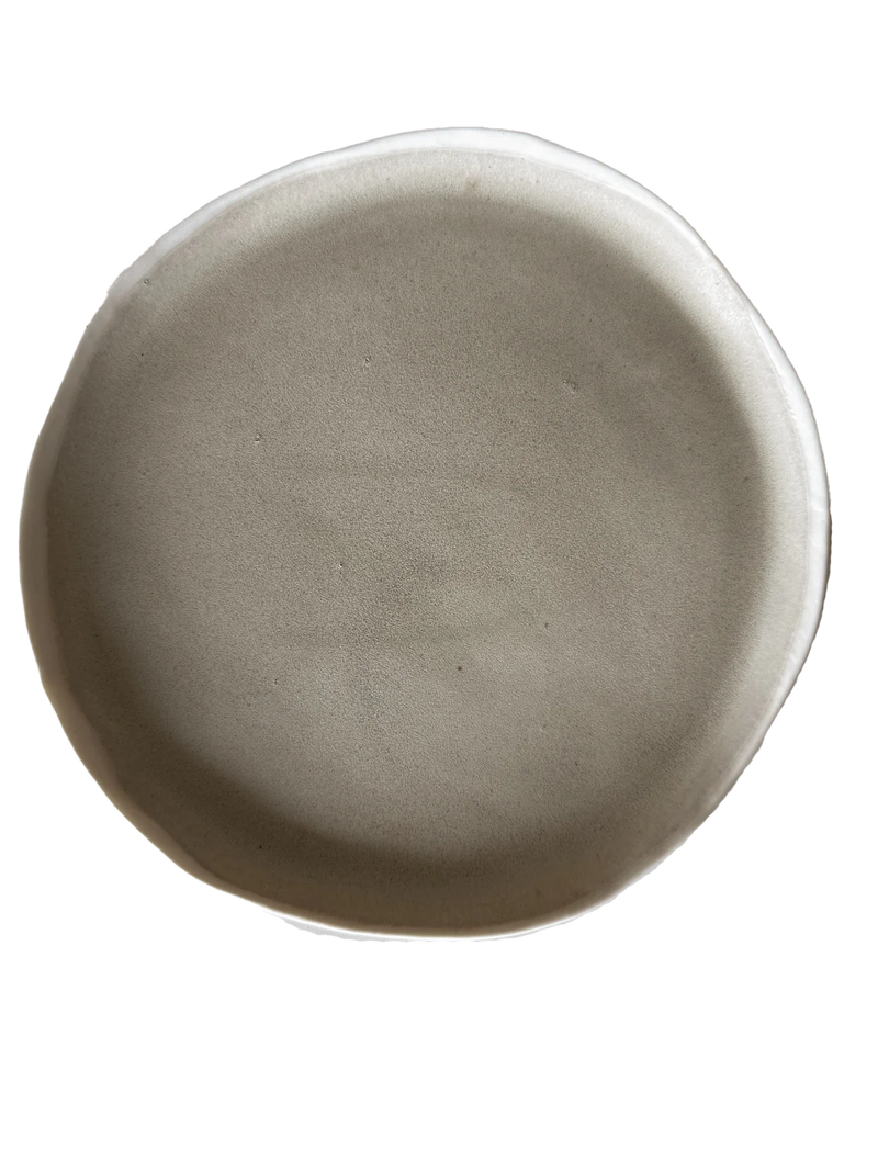 Porcelain Handmade Plates, Matte White