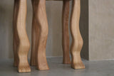 Bow-Legged Foot Tables, Solid Oak