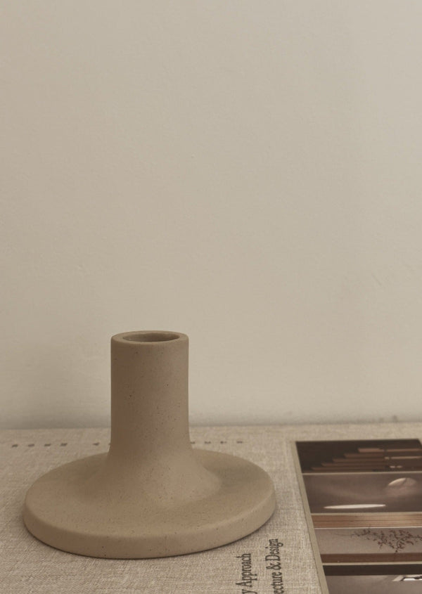 Ceramic Taper Holder, Sand
