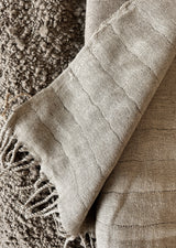 Linen/Merino Wool Reversible Throw Linen