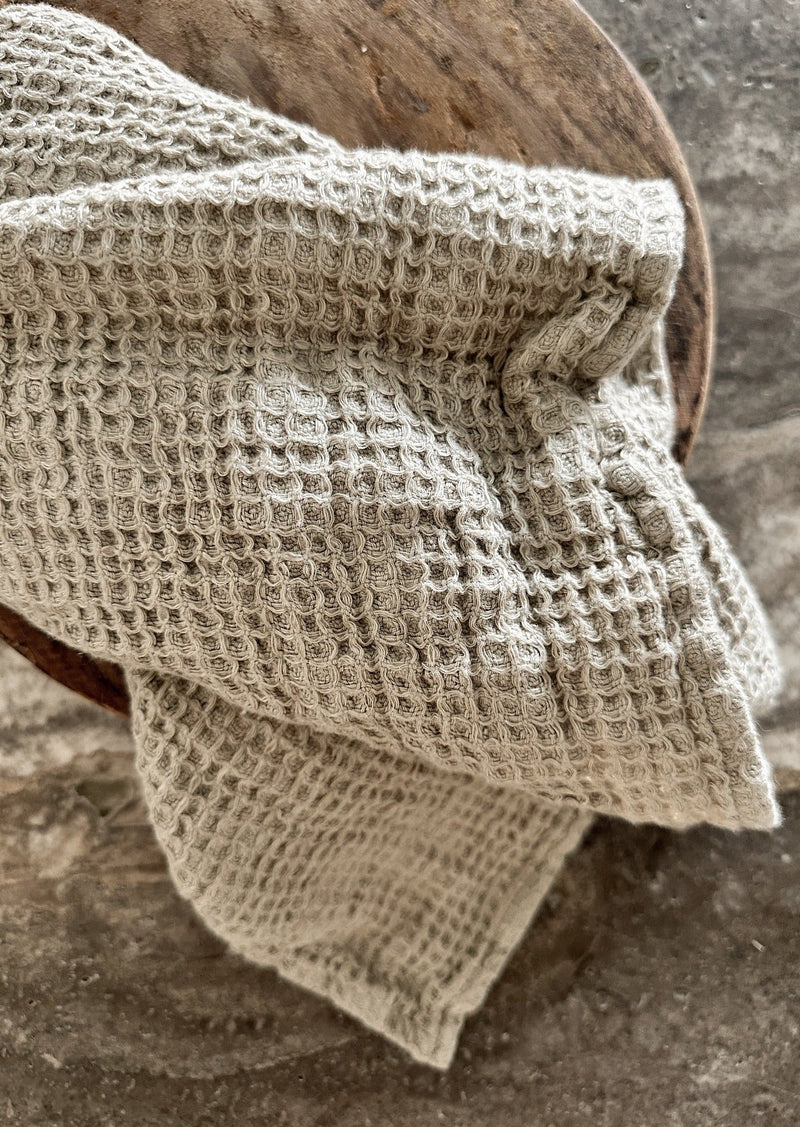 Waffle Linen Towel Collection