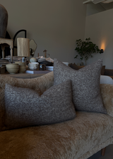 Bubley Pillow, Natural & Mink 23" x 23"