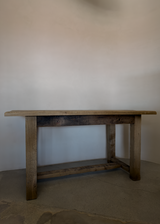 Oak Dining Table In Original Patina