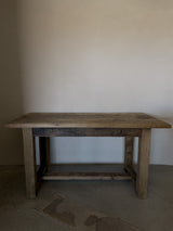 Oak Dining Table In Original Patina