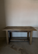 Oak Dining Table In Original Patina