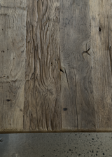 Oak Dining Table In Original Patina
