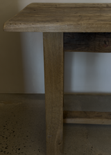 Oak Dining Table In Original Patina