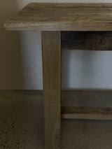 Oak Dining Table In Original Patina