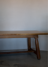 Oak Trestle Dining Table