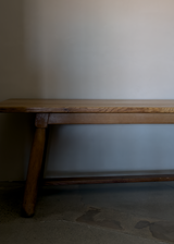 Oak Trestle Dining Table