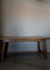 Oak Trestle Dining Table