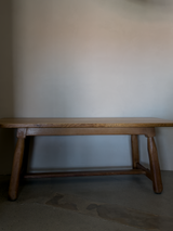 Oak Trestle Dining Table