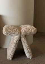 Butterfly Upholstered Stool Weaton Linen (EL1) 20"