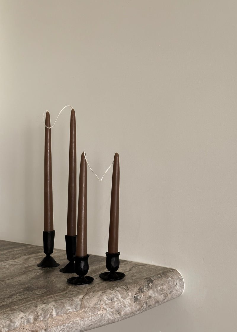 Hand-Forged Cast Iron Taper Holder