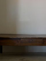 French Monumental 19th Century Walnut Coffee Table