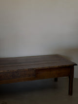 French Monumental 19th Century Walnut Coffee Table