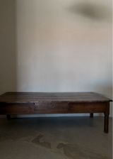 French Monumental 19th Century Walnut Coffee Table