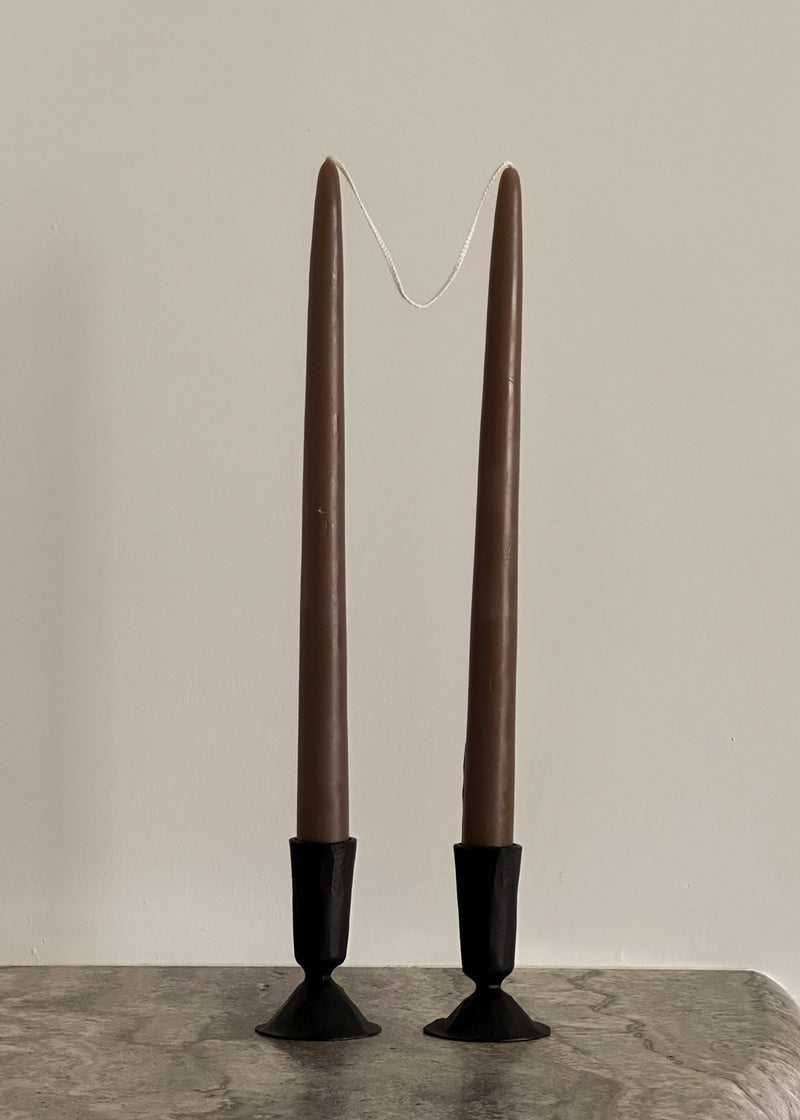 Hand-Forged Cast Iron Taper Holder, Tall