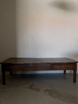 French Monumental 19th Century Walnut Coffee Table