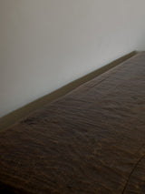 Oak Trestle Dining Table In Original Patina