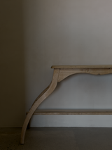 Louis Oak Pedestal Console