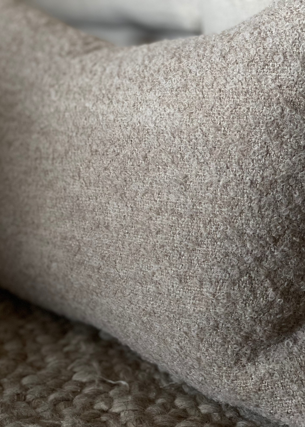Winters Pillow, Beige 24" x 15"