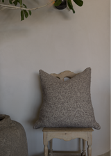 Bubley Pillow, Natural & Mink 23"x23"