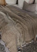 Mayotte Linen Bed Runner 55 x 110