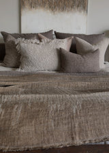 Mayotte Linen Bed Runner 55 x 110