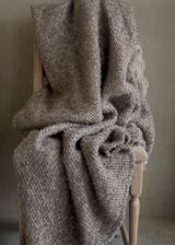 Alpaca Weft Throw, Mink 69 x 51