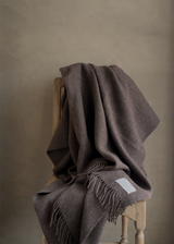Julia Throw, Dark Brown 55x94"