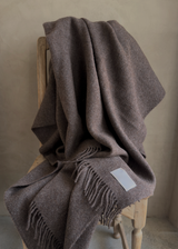 Julia Throw, Dark Brown 55x94"