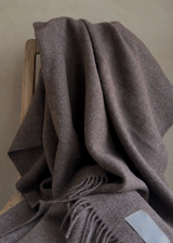 Julia Throw, Dark Brown 55x94"