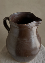 Vintage Dark Brown 1 Handle Pot