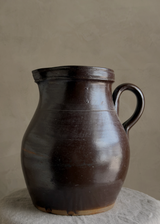 Vintage Dark Brown 1 Handle Pot