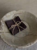 Linen Coasters (Set of 6), Chocolate