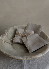 Linen Coaster Set, Natural