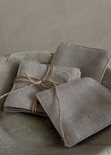 Linen Coaster Set, Natural