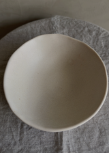 Organic Handmade Bowl, Matte Beige