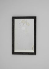 Black Patinated Wooden Mirror