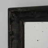 Black Patinated Wooden Mirror