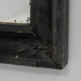 Black Patinated Wooden Mirror