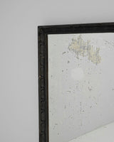 Black Patinated Wooden Mirror