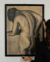 Sketch Of Nude Woman's Back