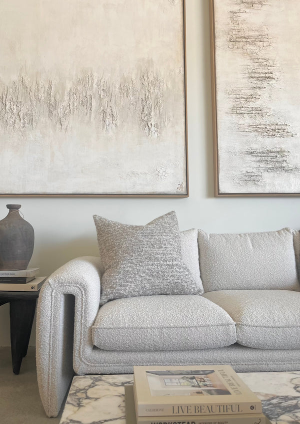 Bell Pillow, Natural & Mink