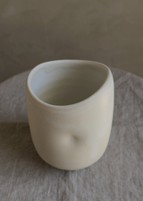 Organic Porcelain Wheel Thrown Tea Cup