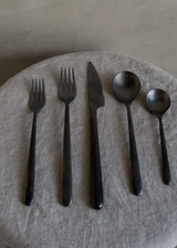 Flatware Set, Peltro Oro Nero